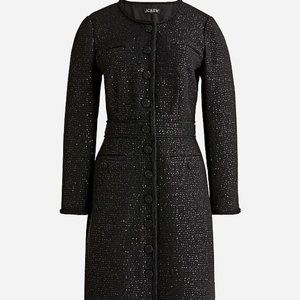 J. Crew Lady jacket dress in sequin tweed NWT